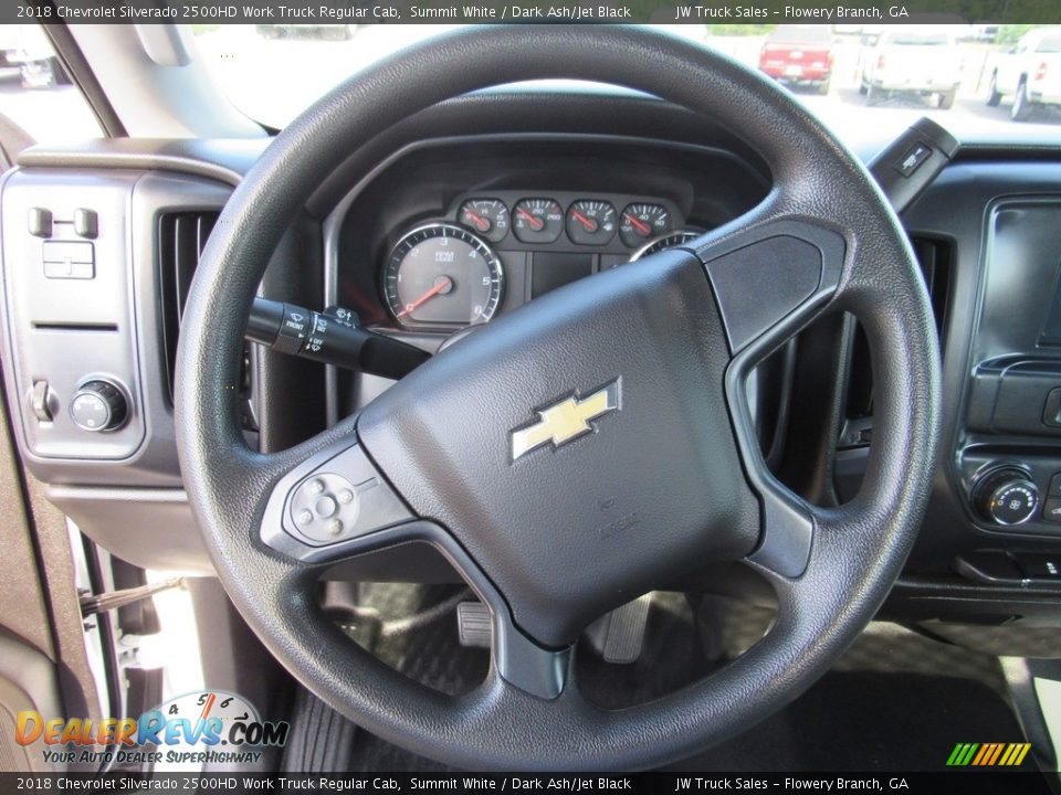 2018 Chevrolet Silverado 2500HD Work Truck Regular Cab Steering Wheel Photo #19