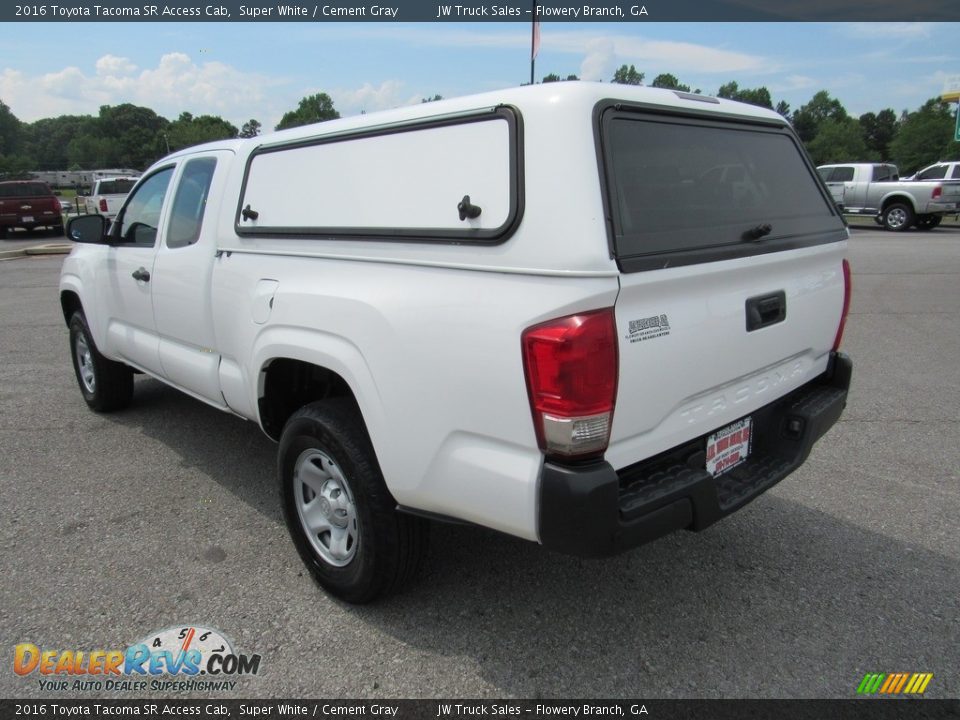 2016 Toyota Tacoma SR Access Cab Super White / Cement Gray Photo #1