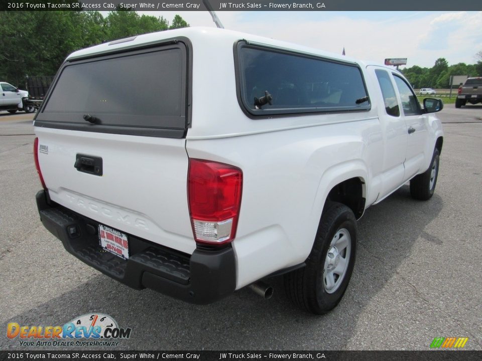 2016 Toyota Tacoma SR Access Cab Super White / Cement Gray Photo #3