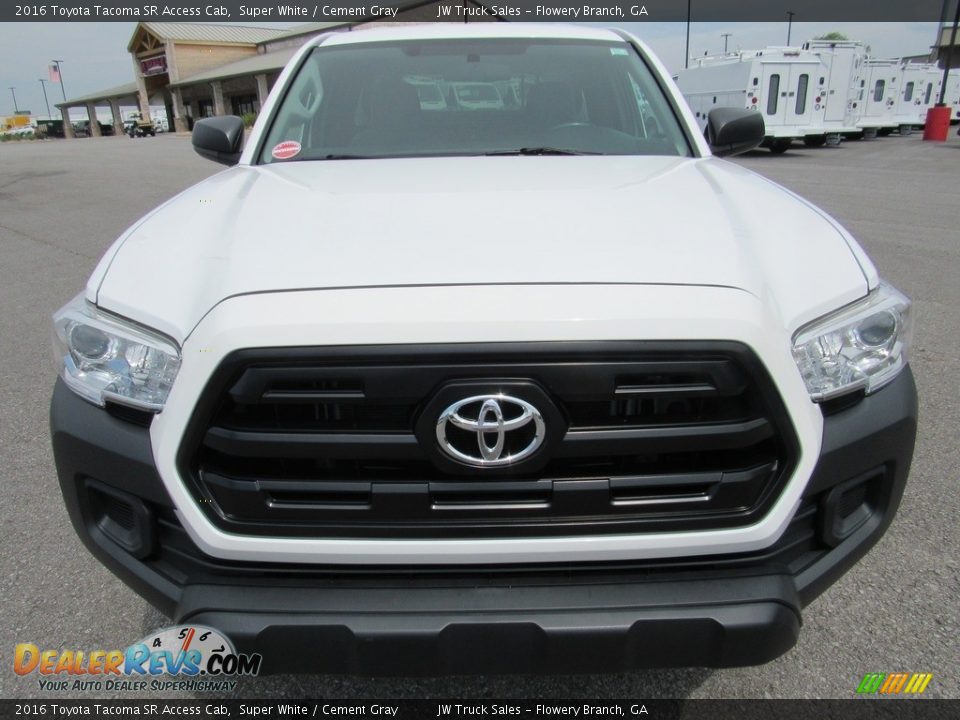 2016 Toyota Tacoma SR Access Cab Super White / Cement Gray Photo #6