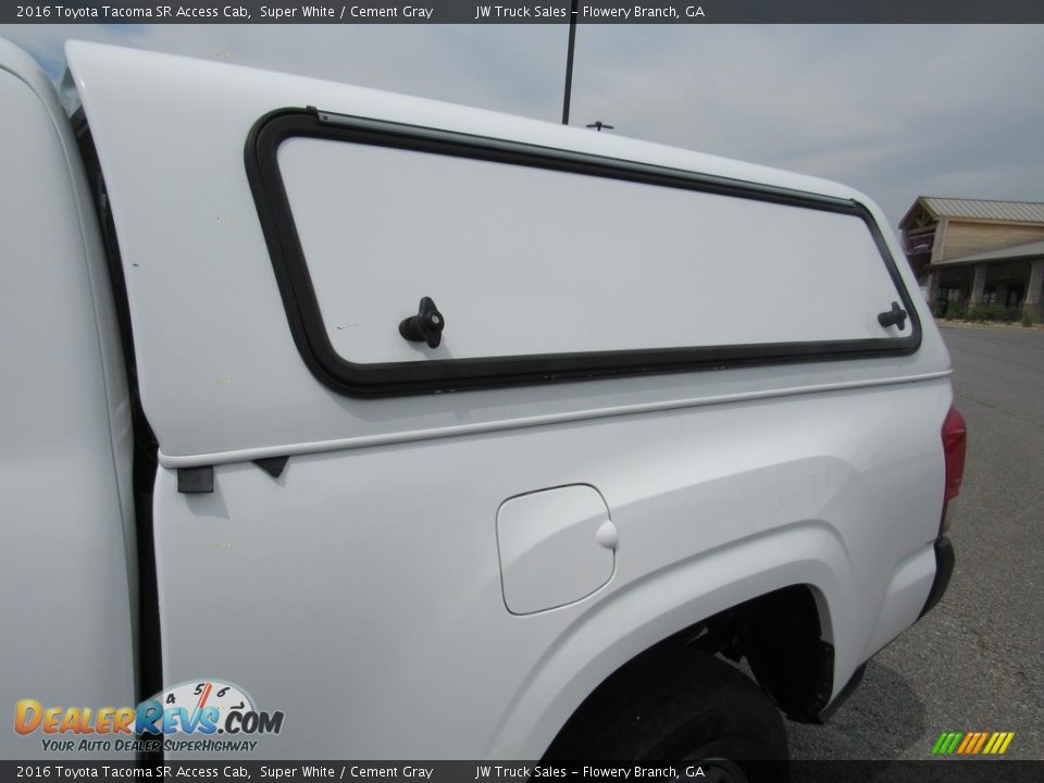 2016 Toyota Tacoma SR Access Cab Super White / Cement Gray Photo #7