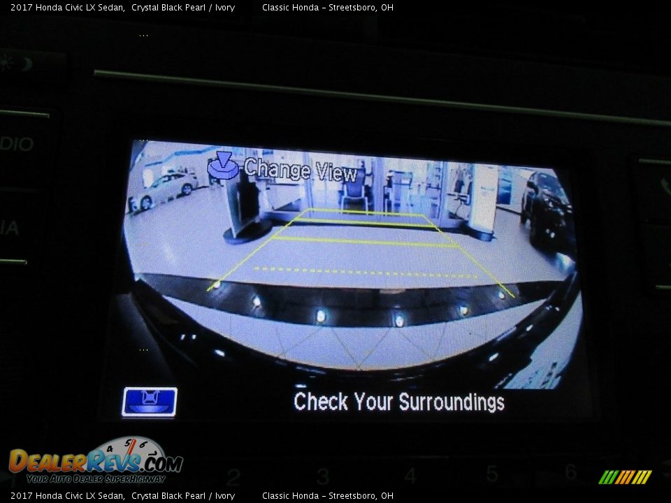 2017 Honda Civic LX Sedan Crystal Black Pearl / Ivory Photo #36