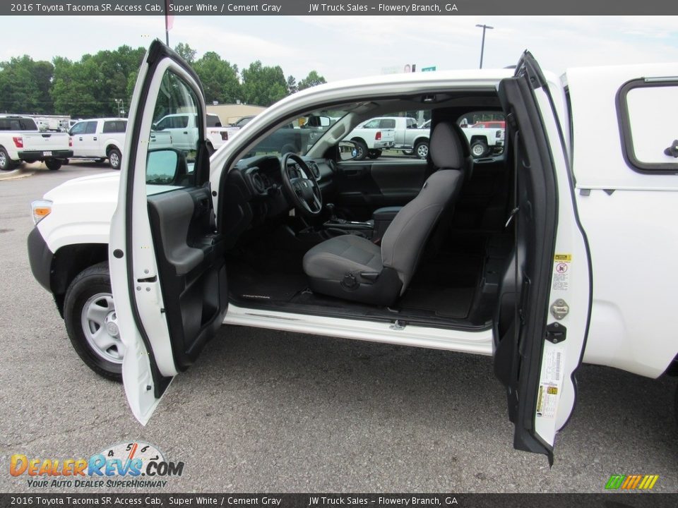 2016 Toyota Tacoma SR Access Cab Super White / Cement Gray Photo #16