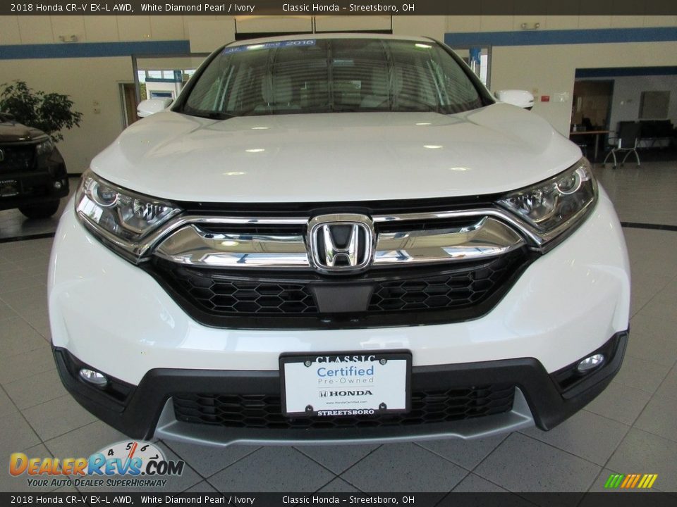 2018 Honda CR-V EX-L AWD White Diamond Pearl / Ivory Photo #13