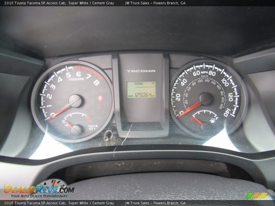 2016 Toyota Tacoma SR Access Cab Gauges Photo #21