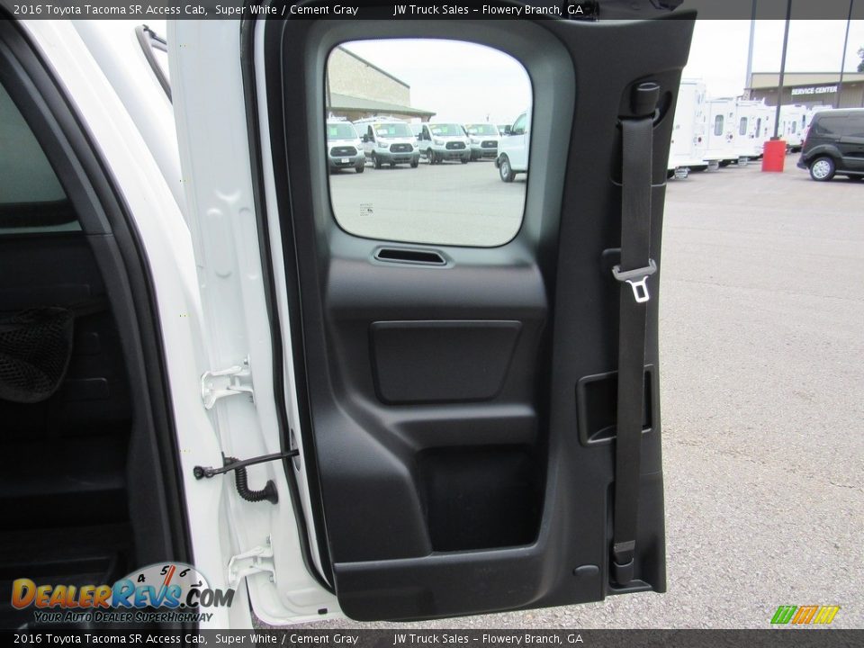 2016 Toyota Tacoma SR Access Cab Super White / Cement Gray Photo #28