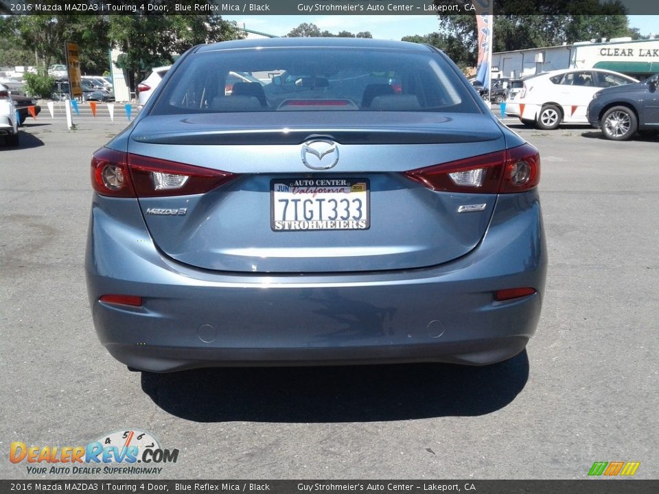 2016 Mazda MAZDA3 i Touring 4 Door Blue Reflex Mica / Black Photo #3