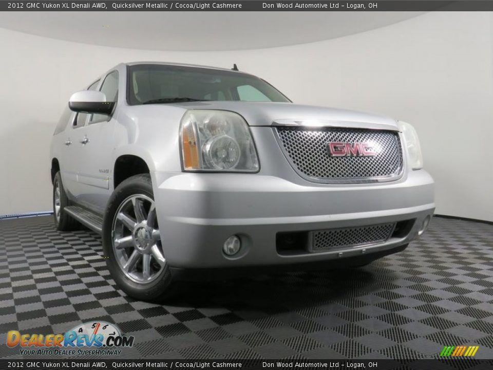 2012 GMC Yukon XL Denali AWD Quicksilver Metallic / Cocoa/Light Cashmere Photo #1