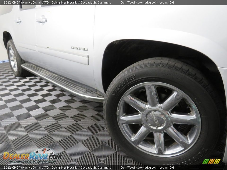 2012 GMC Yukon XL Denali AWD Quicksilver Metallic / Cocoa/Light Cashmere Photo #8
