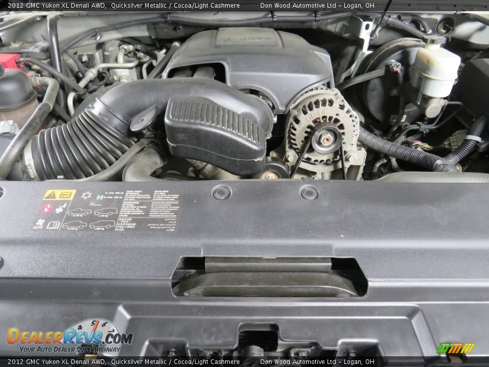 2012 GMC Yukon XL Denali AWD Quicksilver Metallic / Cocoa/Light Cashmere Photo #11