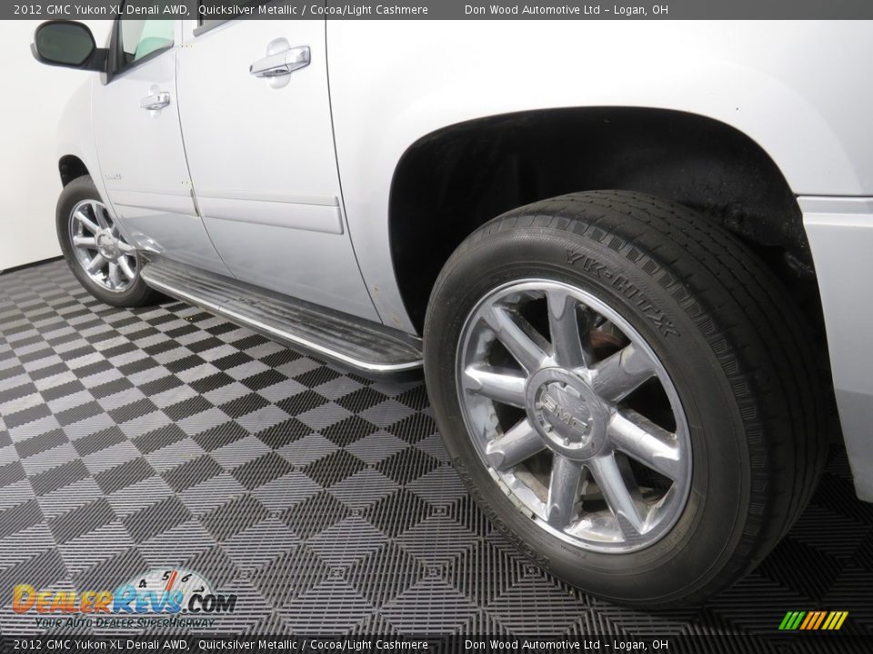 2012 GMC Yukon XL Denali AWD Quicksilver Metallic / Cocoa/Light Cashmere Photo #14
