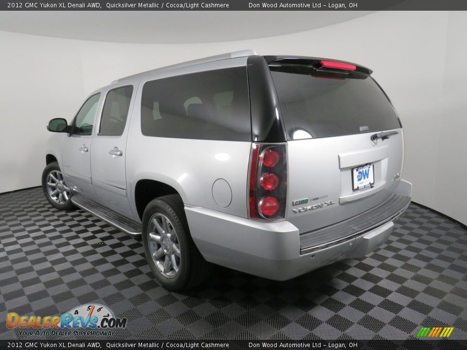 2012 GMC Yukon XL Denali AWD Quicksilver Metallic / Cocoa/Light Cashmere Photo #15