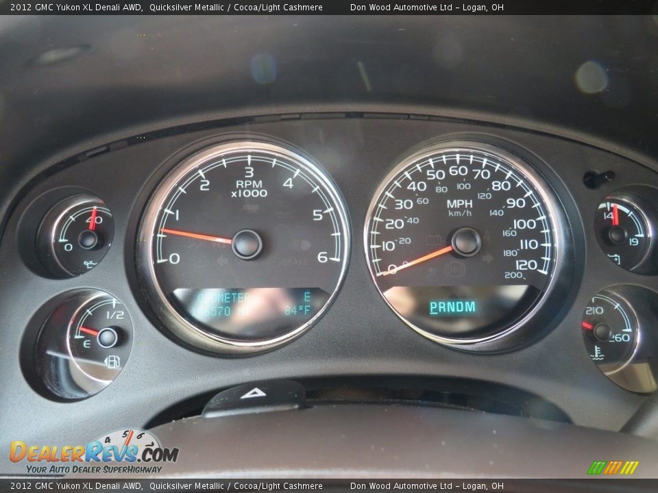 2012 GMC Yukon XL Denali AWD Quicksilver Metallic / Cocoa/Light Cashmere Photo #25