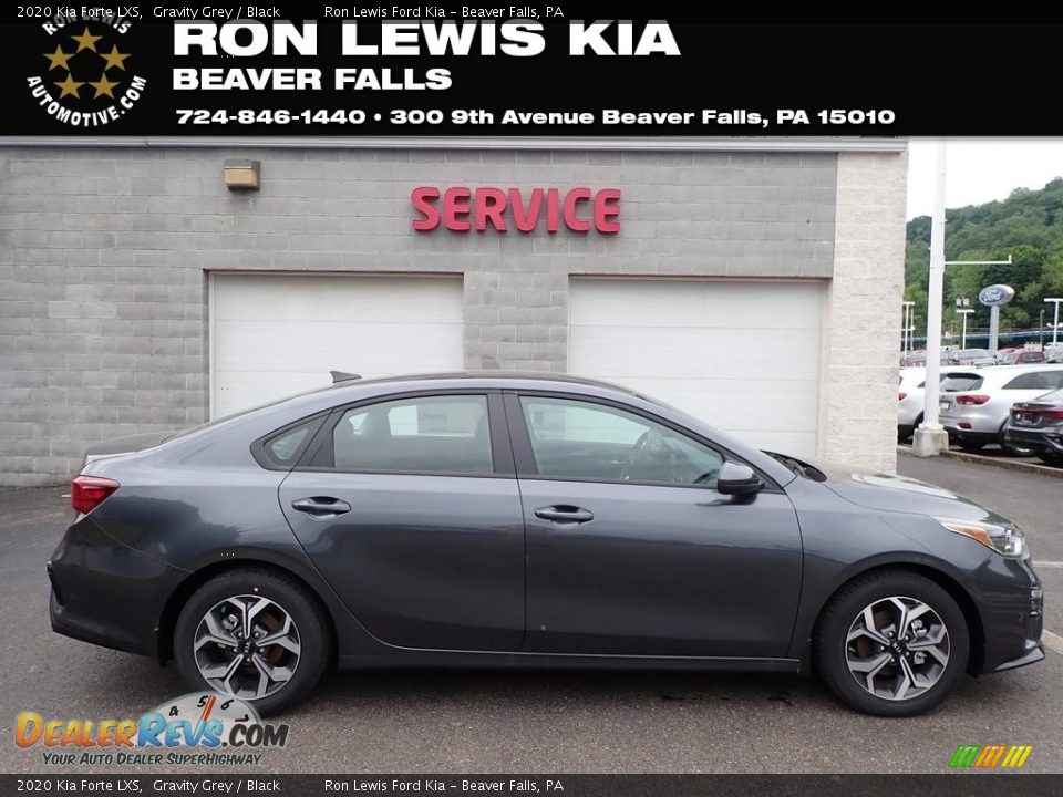 2020 Kia Forte LXS Gravity Grey / Black Photo #1