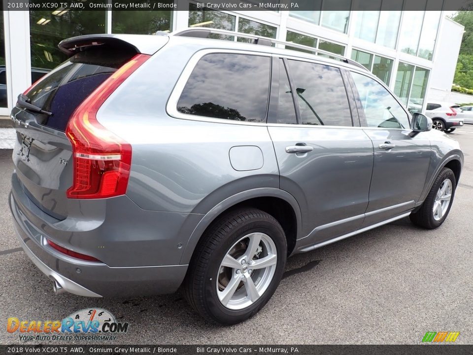 2018 Volvo XC90 T5 AWD Osmium Grey Metallic / Blonde Photo #3