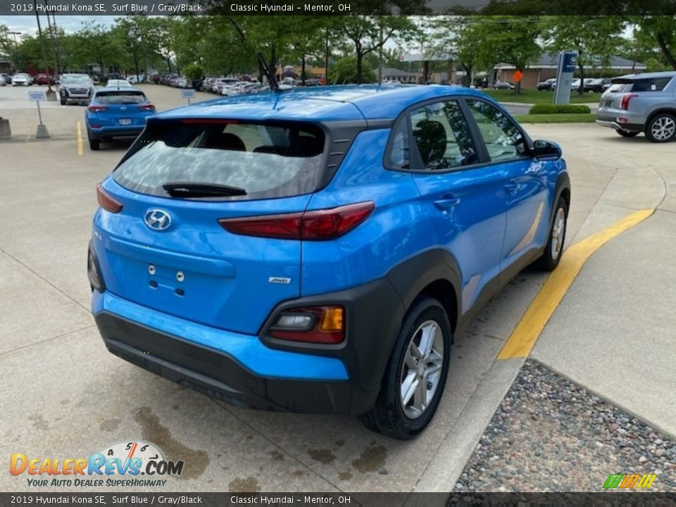 2019 Hyundai Kona SE Surf Blue / Gray/Black Photo #2