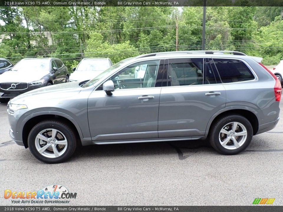 2018 Volvo XC90 T5 AWD Osmium Grey Metallic / Blonde Photo #7
