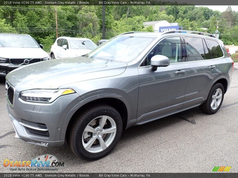 2018 Volvo XC90 T5 AWD Osmium Grey Metallic / Blonde Photo #8