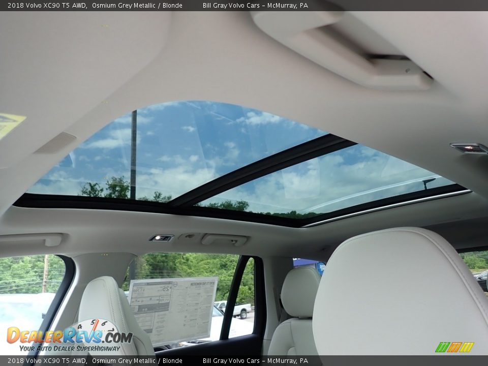 2018 Volvo XC90 T5 AWD Osmium Grey Metallic / Blonde Photo #17