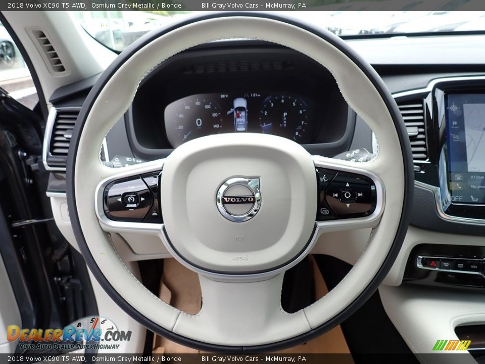 2018 Volvo XC90 T5 AWD Steering Wheel Photo #18