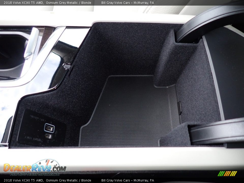 2018 Volvo XC90 T5 AWD Osmium Grey Metallic / Blonde Photo #20
