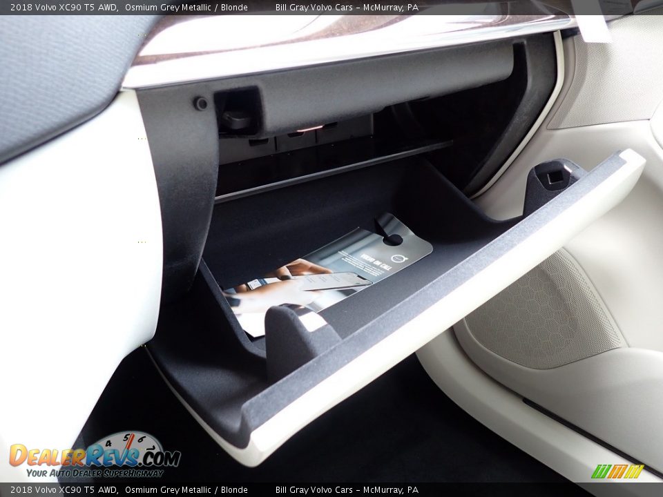 2018 Volvo XC90 T5 AWD Osmium Grey Metallic / Blonde Photo #21