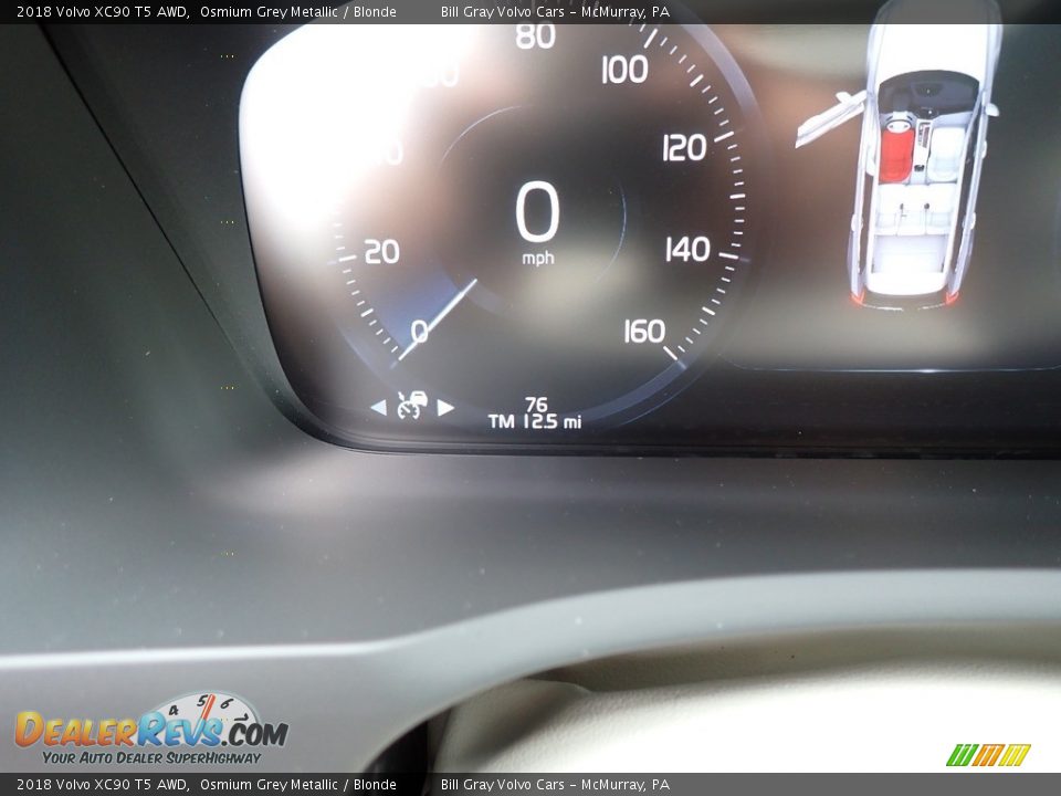 2018 Volvo XC90 T5 AWD Osmium Grey Metallic / Blonde Photo #25