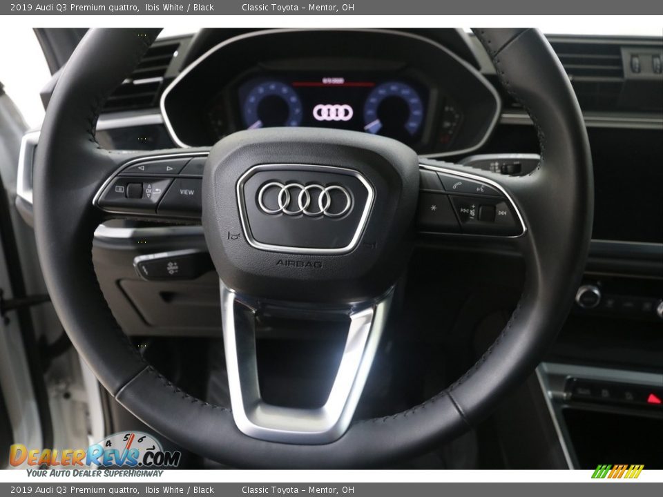 2019 Audi Q3 Premium quattro Steering Wheel Photo #8