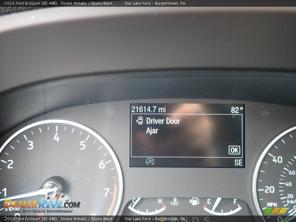 2019 Ford EcoSport SES 4WD Smoke Metallic / Ebony Black Photo #20
