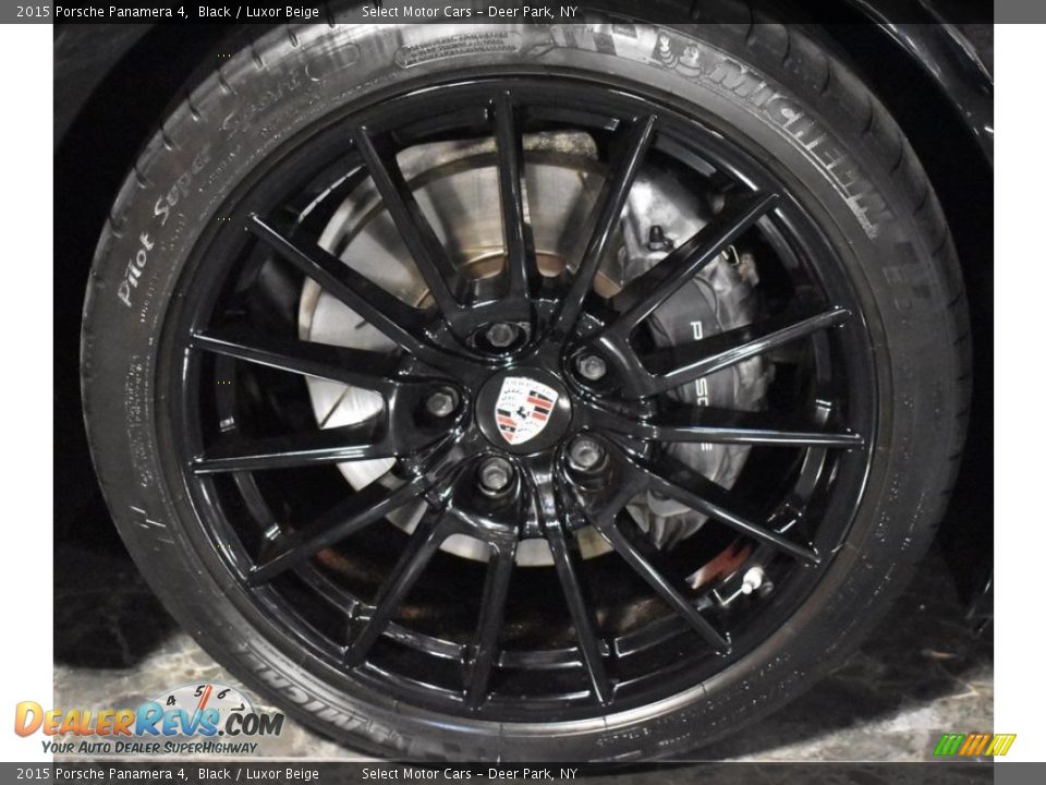 2015 Porsche Panamera 4 Black / Luxor Beige Photo #4