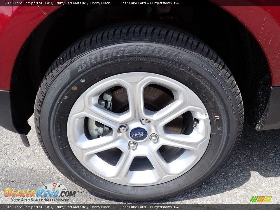 2020 Ford EcoSport SE 4WD Ruby Red Metallic / Ebony Black Photo #10