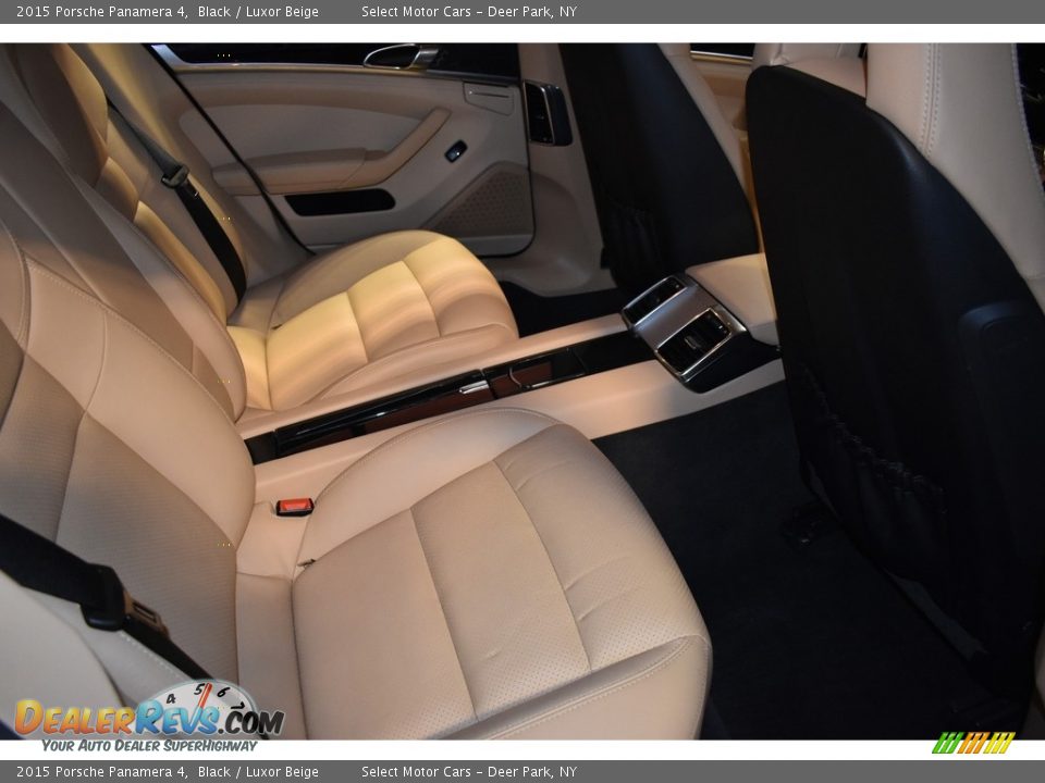 2015 Porsche Panamera 4 Black / Luxor Beige Photo #9