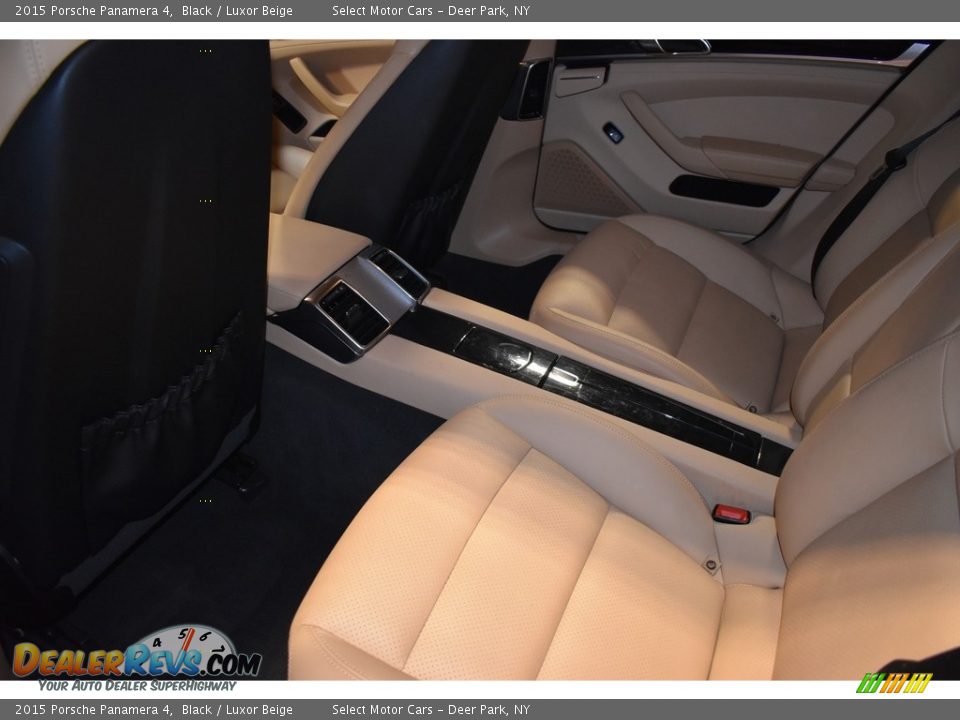 2015 Porsche Panamera 4 Black / Luxor Beige Photo #10