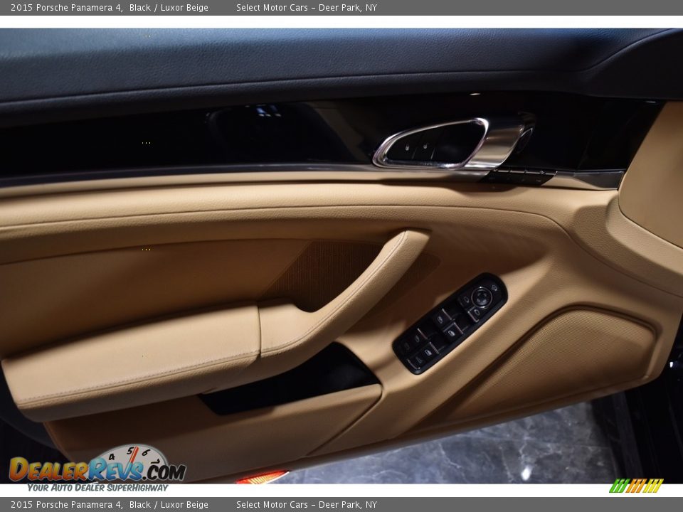 2015 Porsche Panamera 4 Black / Luxor Beige Photo #11