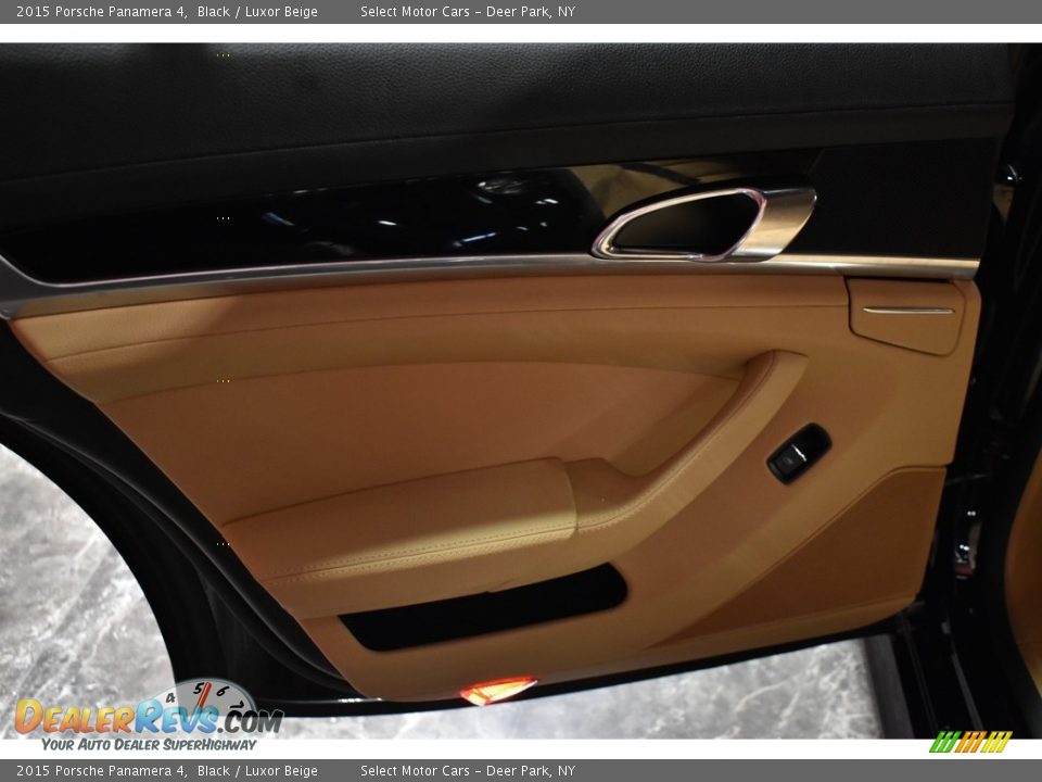 2015 Porsche Panamera 4 Black / Luxor Beige Photo #12