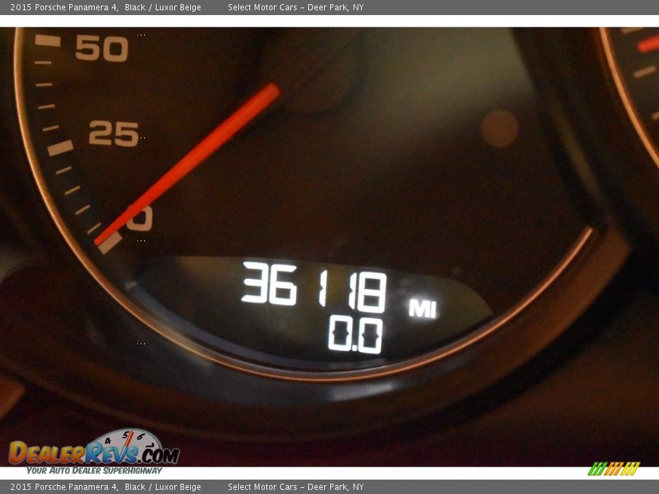 2015 Porsche Panamera 4 Black / Luxor Beige Photo #15