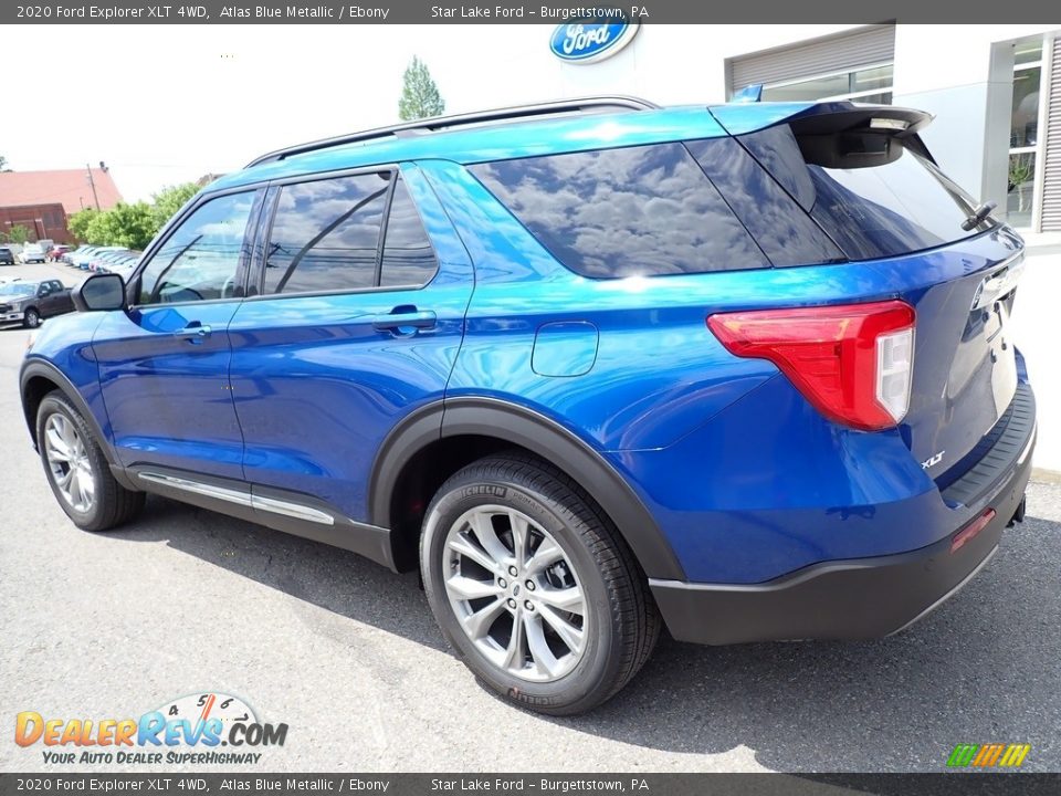 2020 Ford Explorer XLT 4WD Atlas Blue Metallic / Ebony Photo #3
