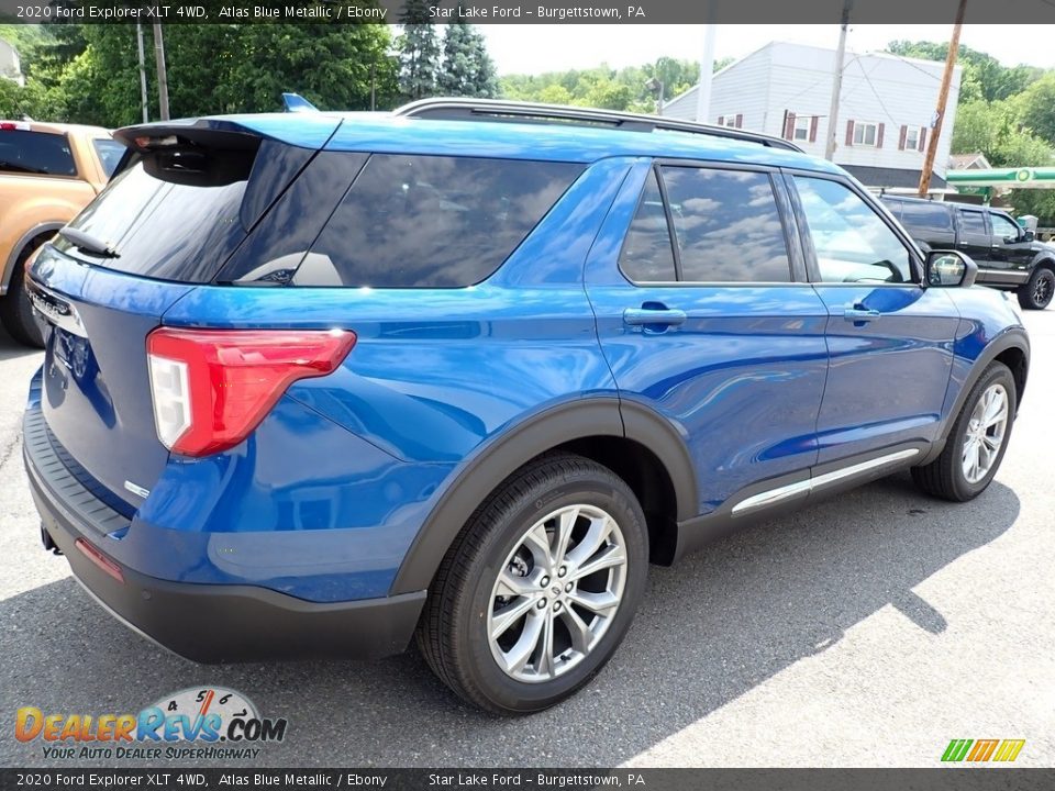 2020 Ford Explorer XLT 4WD Atlas Blue Metallic / Ebony Photo #6