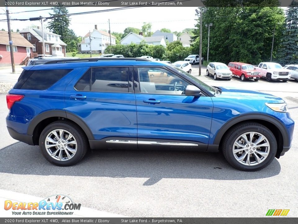2020 Ford Explorer XLT 4WD Atlas Blue Metallic / Ebony Photo #7