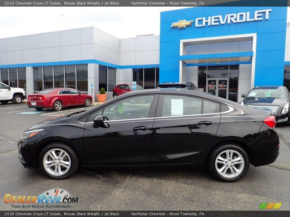 2016 Chevrolet Cruze LT Sedan Mosaic Black Metallic / Jet Black Photo #3