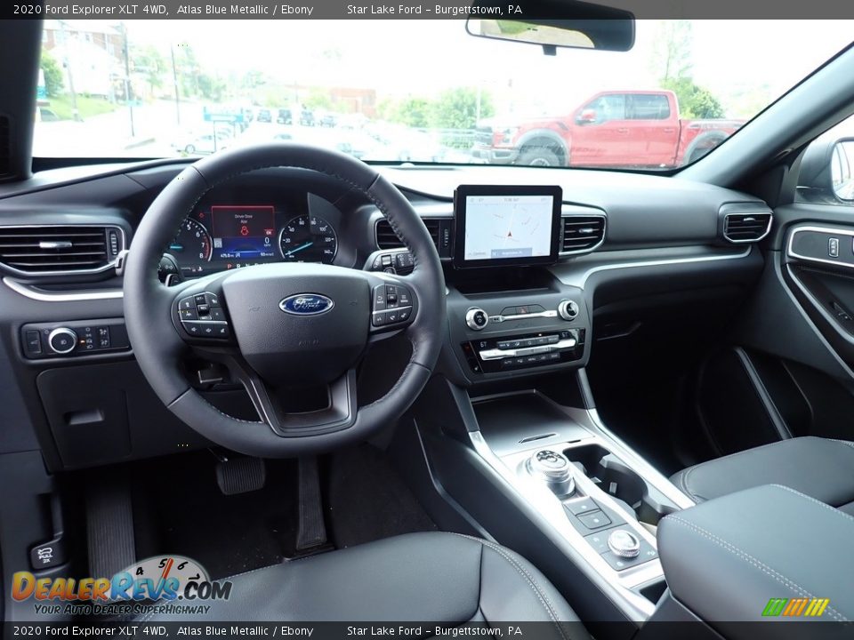 2020 Ford Explorer XLT 4WD Atlas Blue Metallic / Ebony Photo #13