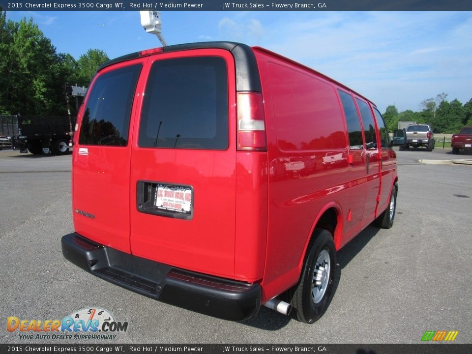 2015 Chevrolet Express 3500 Cargo WT Red Hot / Medium Pewter Photo #5