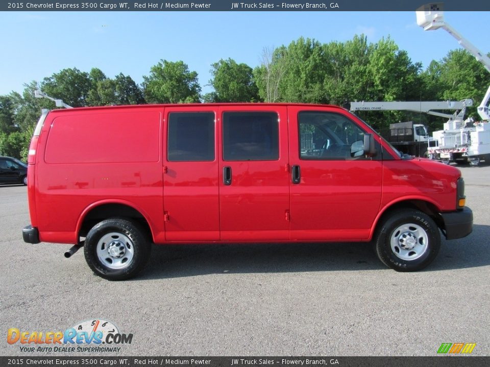 2015 Chevrolet Express 3500 Cargo WT Red Hot / Medium Pewter Photo #6