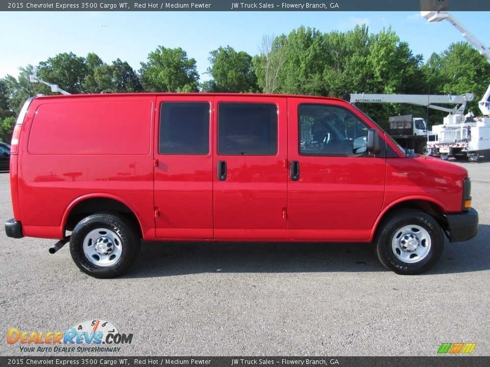 Red Hot 2015 Chevrolet Express 3500 Cargo WT Photo #7