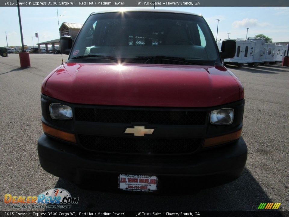 2015 Chevrolet Express 3500 Cargo WT Red Hot / Medium Pewter Photo #9