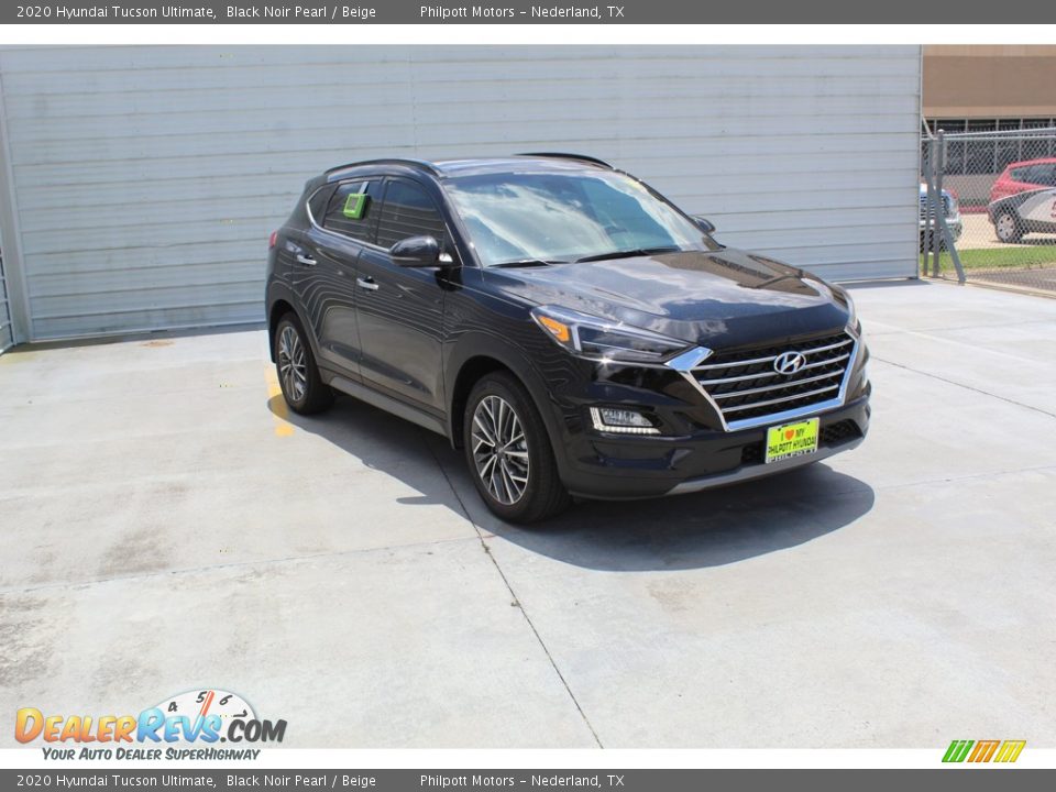 2020 Hyundai Tucson Ultimate Black Noir Pearl / Beige Photo #2