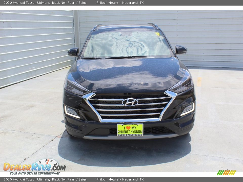 2020 Hyundai Tucson Ultimate Black Noir Pearl / Beige Photo #3
