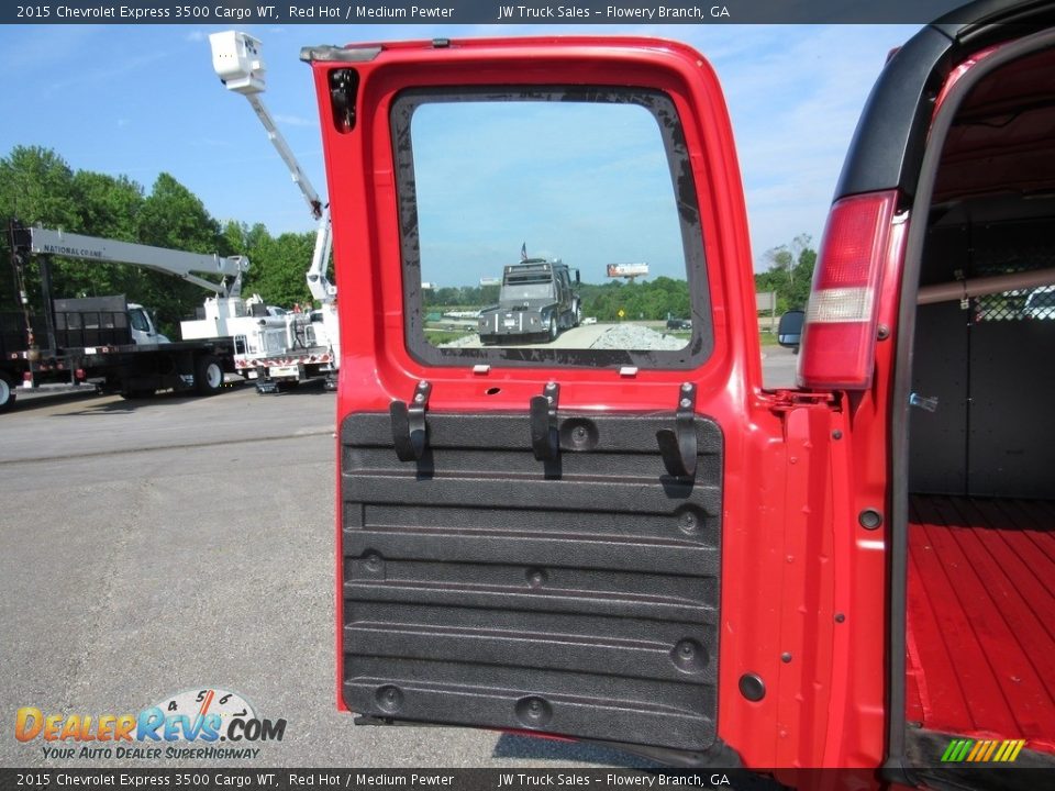 2015 Chevrolet Express 3500 Cargo WT Red Hot / Medium Pewter Photo #11
