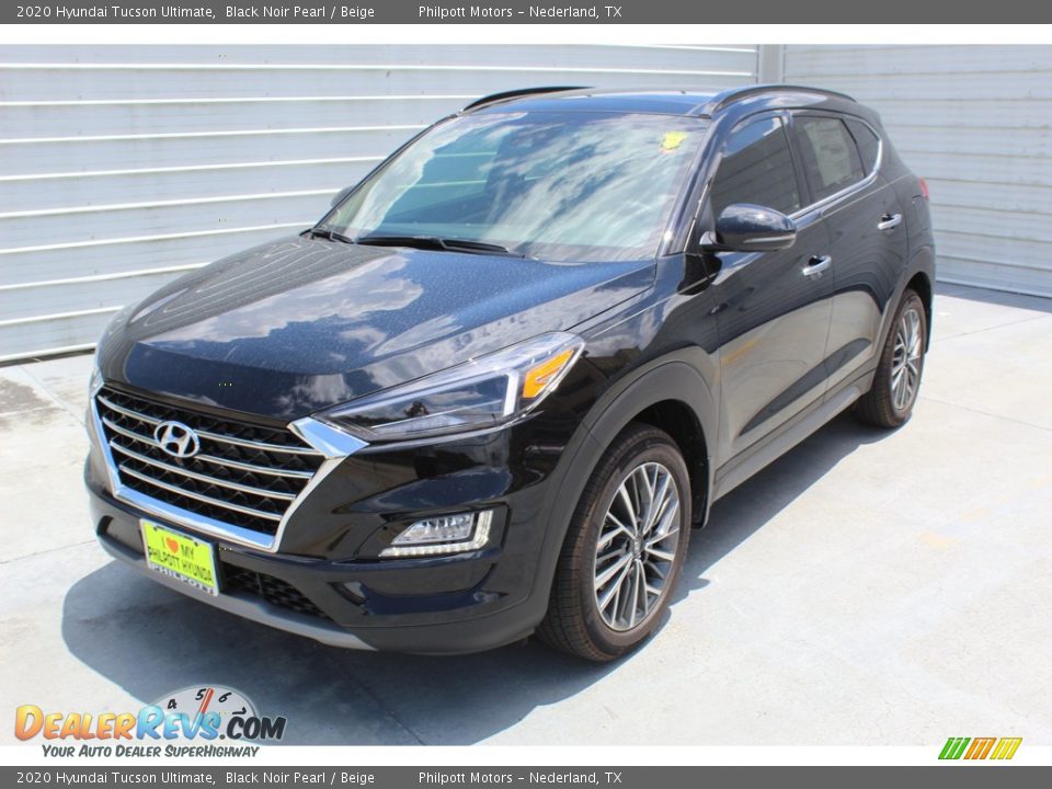 2020 Hyundai Tucson Ultimate Black Noir Pearl / Beige Photo #4