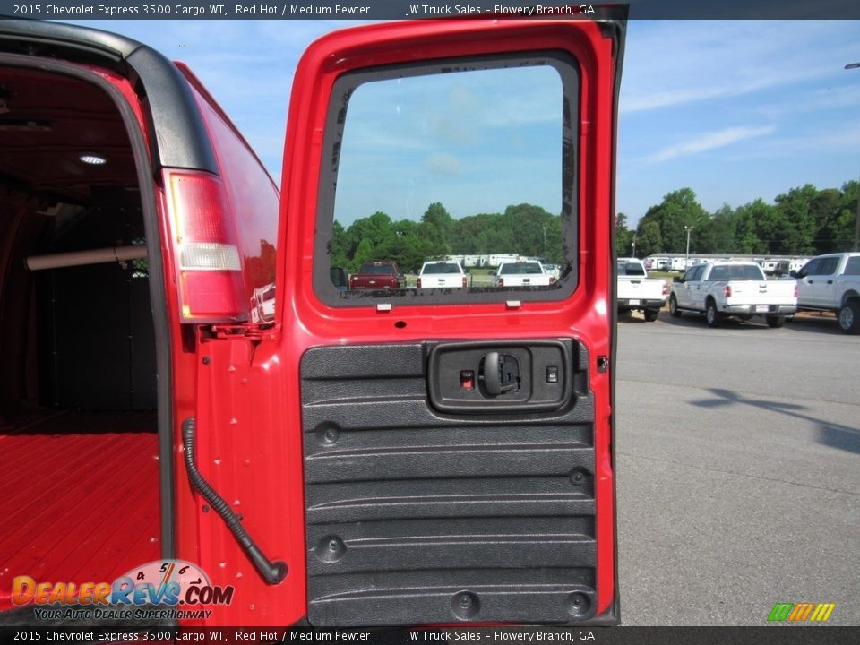 2015 Chevrolet Express 3500 Cargo WT Red Hot / Medium Pewter Photo #12